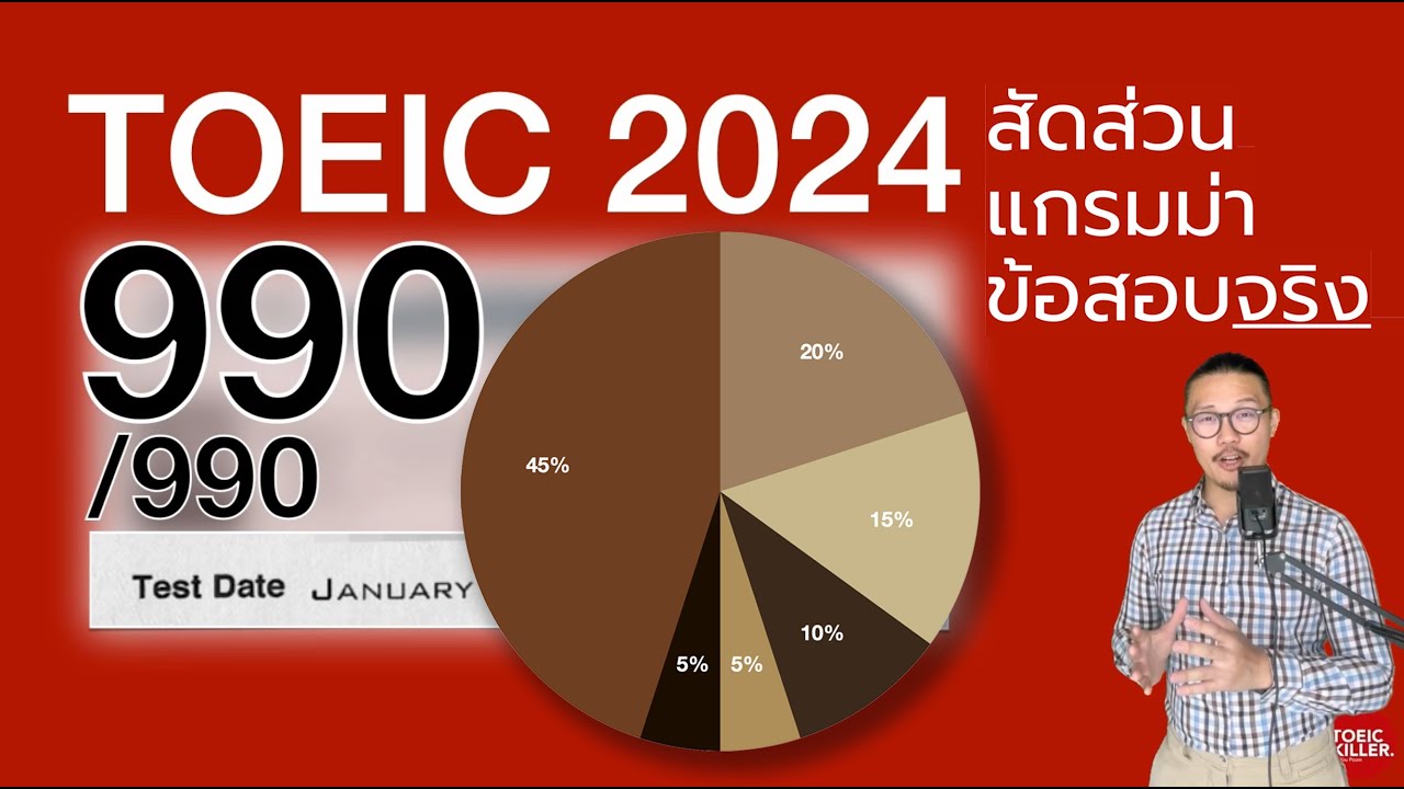 สัดส่วนแกรมม่า ข้อสอบจริง TOEIC 2024 พาร์ท 5 / 6 สัดส่วนแกรมม่า ข้อสอบจริง TOEIC 2024 พาร์ท 5 / 6