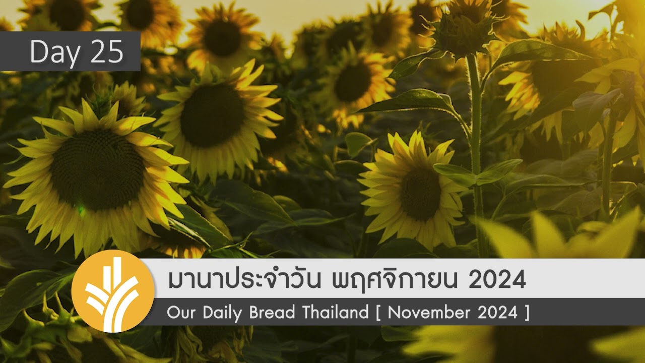 มานาประจำวัน 25 November 2024 ขอบพระคุณแม้ในยามลำบาก มานาประจำวัน 25 November 2024 ขอบพระคุณแม้ในยามลำบาก