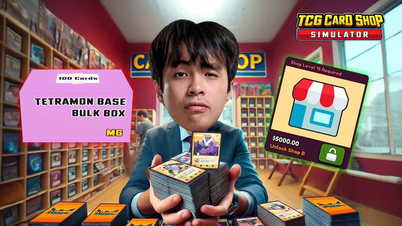 เกลือแต่รวย จัดเด็คเกลือขายจนซื้อร้าน 5,000 ดอล | TCG Card Shop Simulator – Part 4 เกลือแต่รวย จัดเด็คเกลือขายจนซื้อร้าน 5,000 ดอล | TCG Card Shop Simulator – Part 4