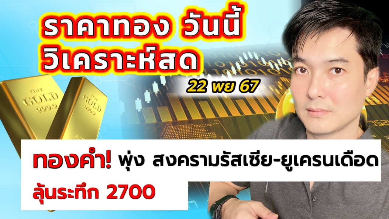 ราคาทองวันนี้ วิเคราะห์สด สงครามรัสเซีย-ยูเครนเดือด ลุ้นราคาทะลุ 2700 | พี่บิ๊กสายกราฟ ราคาทองวันนี้ วิเคราะห์สด สงครามรัสเซีย-ยูเครนเดือด ลุ้นราคาทะลุ 2700 | พี่บิ๊กสายกราฟ