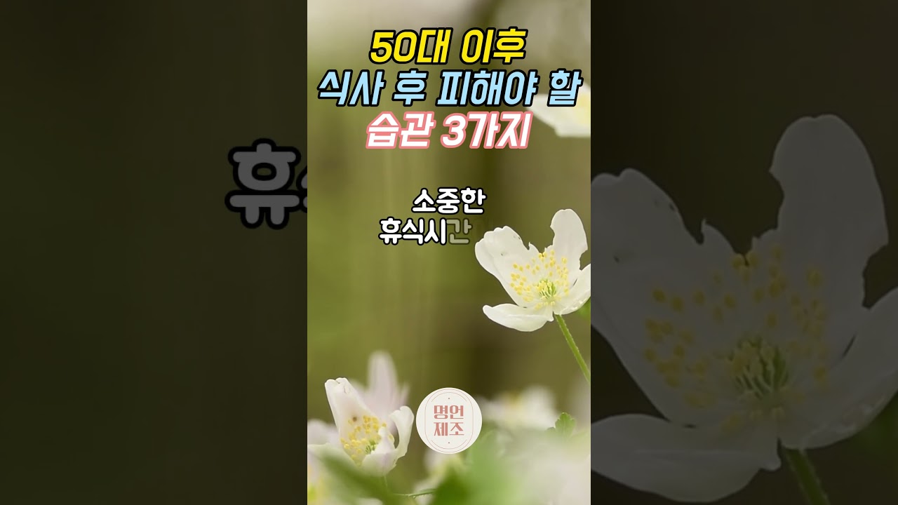 50대 이후 식사 후 피해야 할 습관 3가지. #오디오북 #인간관계 #조언 #인생명언 #처세 #명언 #동기부여 #좋은글 #명언  #지혜 #자기계발 #인생조언 #지혜 50대 이후 식사 후 피해야 할 습관 3가지. #오디오북 #인간관계 #조언 #인생명언 #처세 #명언 #동기부여 #좋은글 #명언  #지혜 #자기계발 #인생조언 #지혜