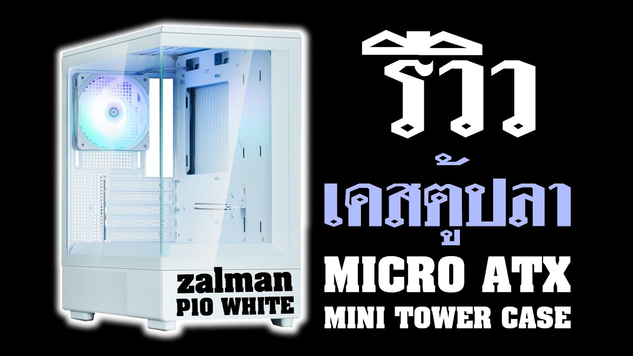 รีวิวเคสตู้ปลา สีขาว Zalman P10 White รีวิวเคสตู้ปลา สีขาว Zalman P10 White
