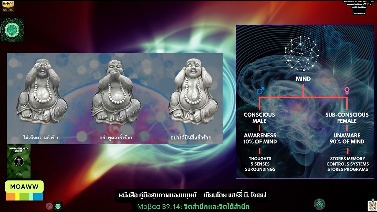 หนังสือ คู่มือสุขภาพของมนุษย์     เขียนโดย แฮร์รี่ บี. โจเซฟ Μοβαα B9.14: จิตสำนึกและจิตใต้สำนึก หนังสือ คู่มือสุขภาพของมนุษย์     เขียนโดย แฮร์รี่ บี. โจเซฟ Μοβαα B9.14: จิตสำนึกและจิตใต้สำนึก