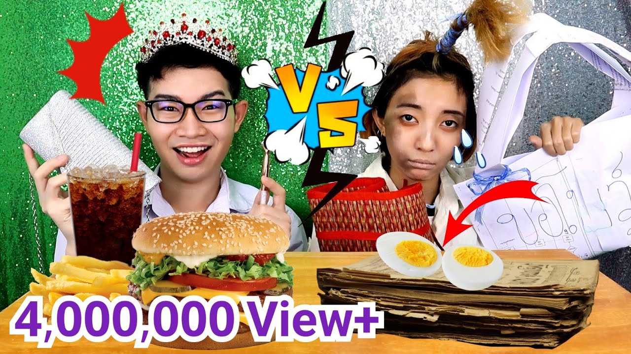ชาเลนจ์นักเรียนรวย VS จน อาหารโรงเรียน #Mukbang RICH STUDENT VS POOR STUDENT IN SCHOOL LIFE:ขันติ ชาเลนจ์นักเรียนรวย VS จน อาหารโรงเรียน #Mukbang RICH STUDENT VS POOR STUDENT IN SCHOOL LIFE:ขันติ