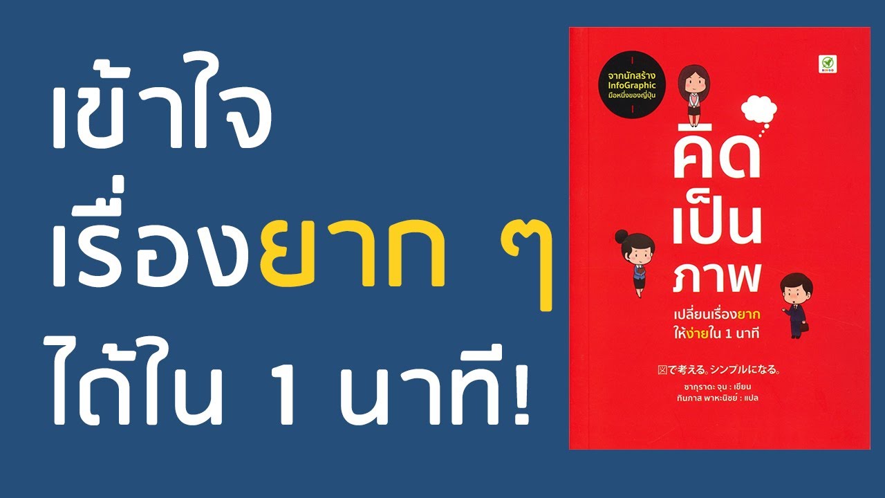 สรุปหนังสือ l คิดเป็นภาพ EP.1 l เปลี่ยนเรื่องยากให้ง่ายใน 1 นาที สรุปหนังสือ l คิดเป็นภาพ EP.1 l เปลี่ยนเรื่องยากให้ง่ายใน 1 นาที