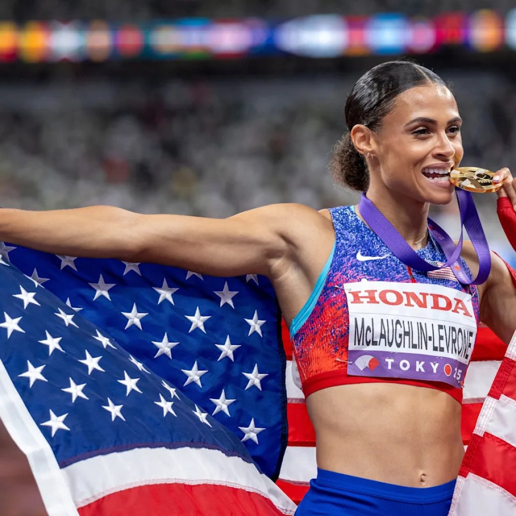 US Olympic gold medalist and world champion Sydney McLaughlin-Levrone: ‘I hope to inspire my unborn child.’ US Olympic gold medalist and world champion Sydney McLaughlin-Levrone: ‘I hope to inspire my unborn child.’