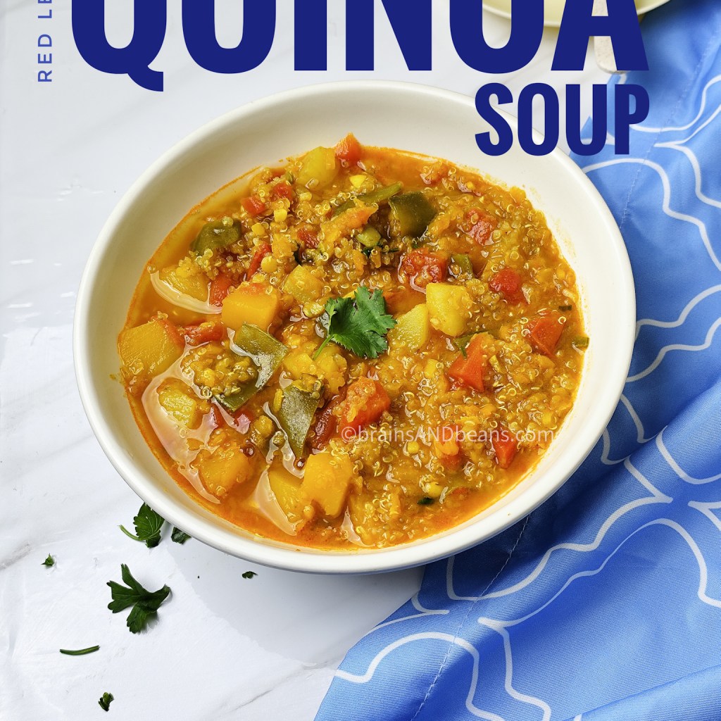 Red lentil Quinoa Soup with Pongal Vegetables Red lentil Quinoa Soup with Pongal Vegetables