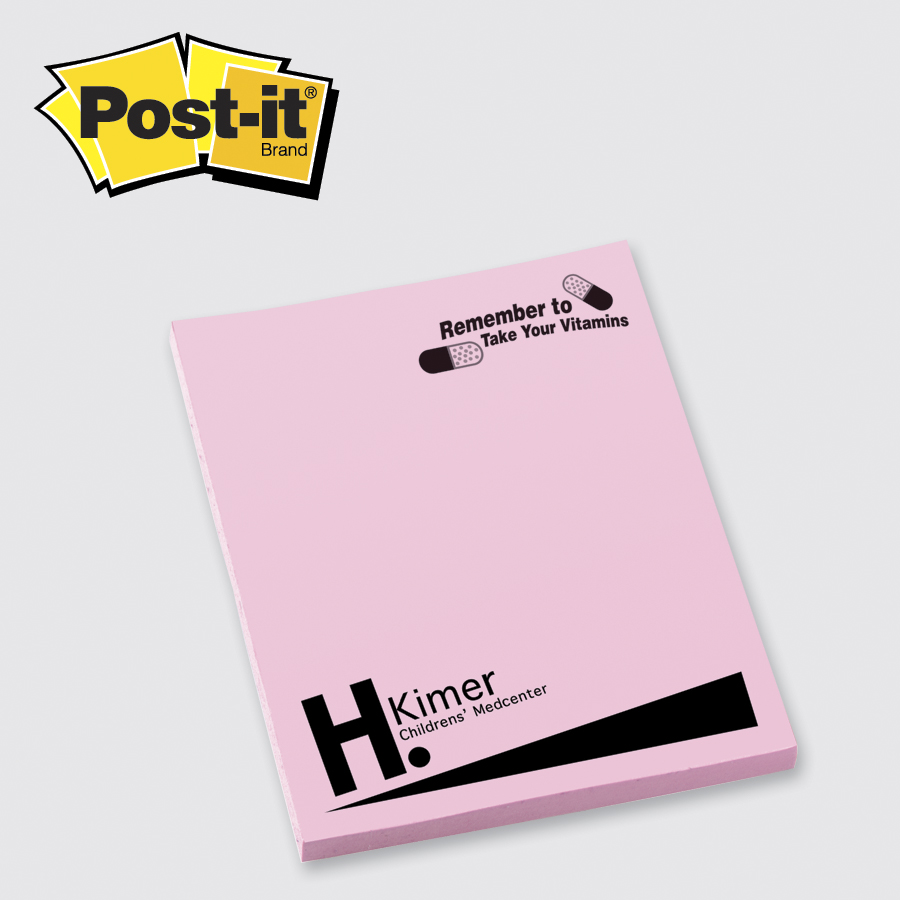 Custom Printed Post-it® Notes (3"x4") 25 Sheets 1