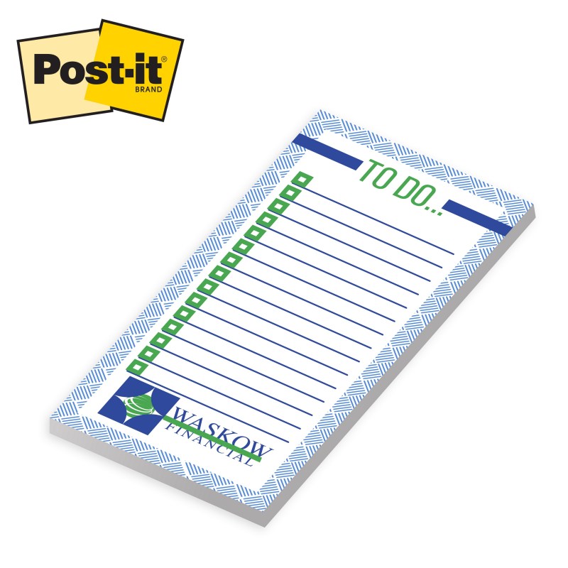 Custom Printed Post-it® Notes (4x8) 25 Sheets 1 Custom Printed Post-it® Notes (4x8) 25 Sheets 1