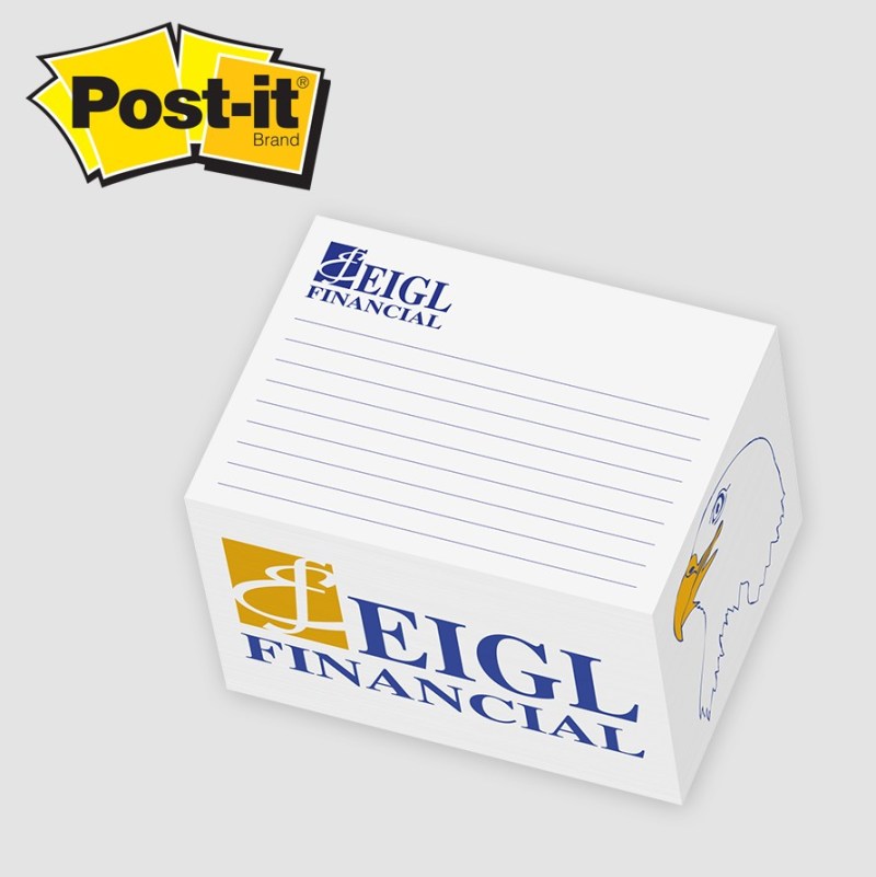 Post-it® Notes Custom Printed Rectangle Full Cube Note Pad (3"x4"x2¾") 1 Post-it® Notes Custom Printed Rectangle Full Cube Note Pad (3"x4"x2¾") 1