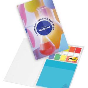 Post-it® Transparent Notes + Flag set in Custom Printed Cover 1 Post-it® Transparent Notes + Flag set in Custom Printed Cover 1