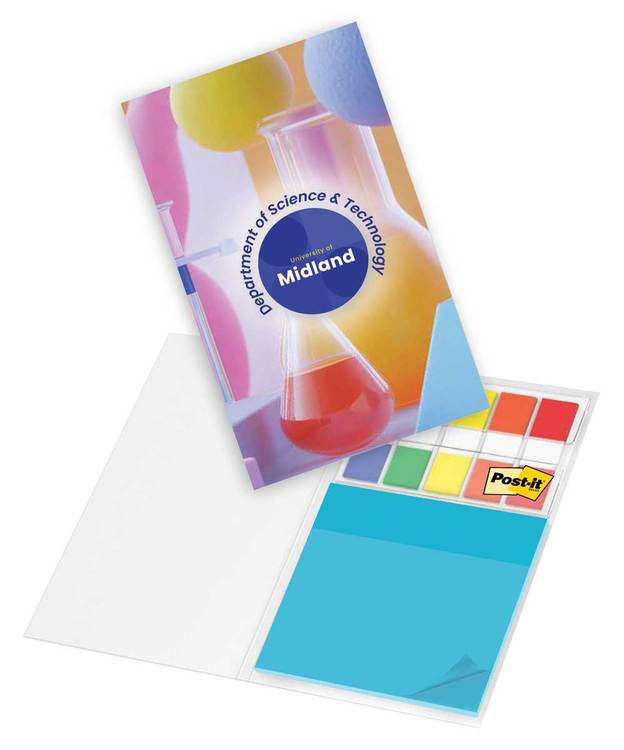 Post-it® Transparent Notes + Flag set in Custom Printed Cover 1 Post-it® Transparent Notes + Flag set in Custom Printed Cover 1