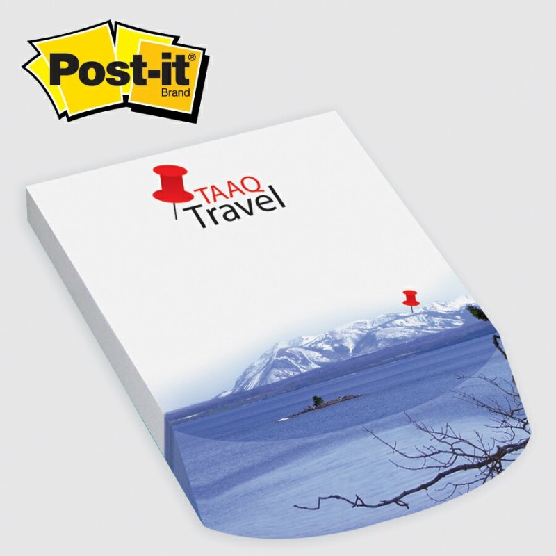 Post-it® Custom Printed Angle Note Pad - (4"x5 3/4") 3 to 4 Colors 1 Post-it® Custom Printed Angle Note Pad - (4"x5 3/4") 3 to 4 Colors 1