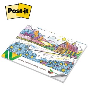 Post-it(r) Custom Printed Coloring Pads 1 Post-it(r) Custom Printed Coloring Pads 1