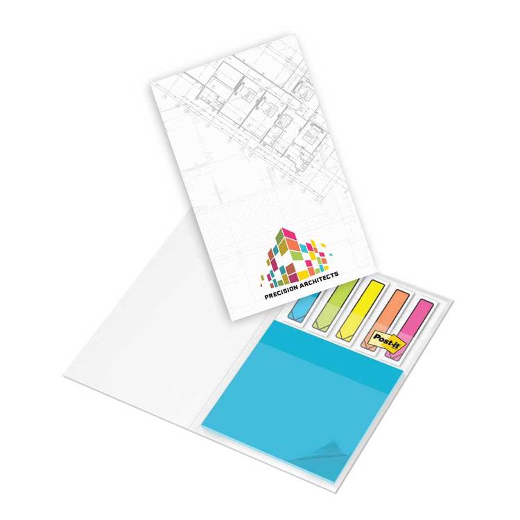 Post-it® Transparent Notes + Arrow Flags in Custom Printed Cover 1