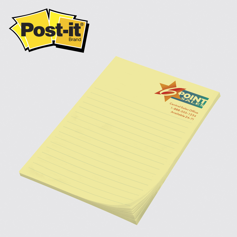 Custom Printed Post-it® Notes (4"x6") 25 Sheets 1