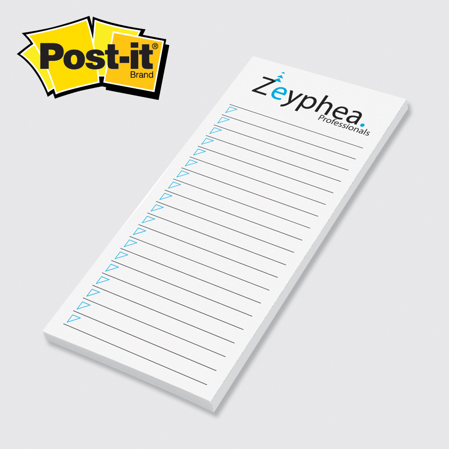 Custom Printed Post-it® Notes (2 3/4"x6") 50 Sheets 1