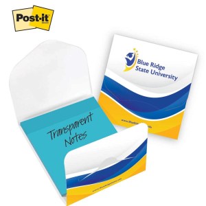 Post-it® Transparent Notes with Custom Printed Cover 3x3 2 Post-it® Transparent Notes with Custom Printed Cover 3x3 2