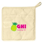 Quilted Cotton Canvas Pot Holder - 9001 NAT Colorbrite Quilted Cotton Canvas Pot Holder - 9001 NAT Colorbrite