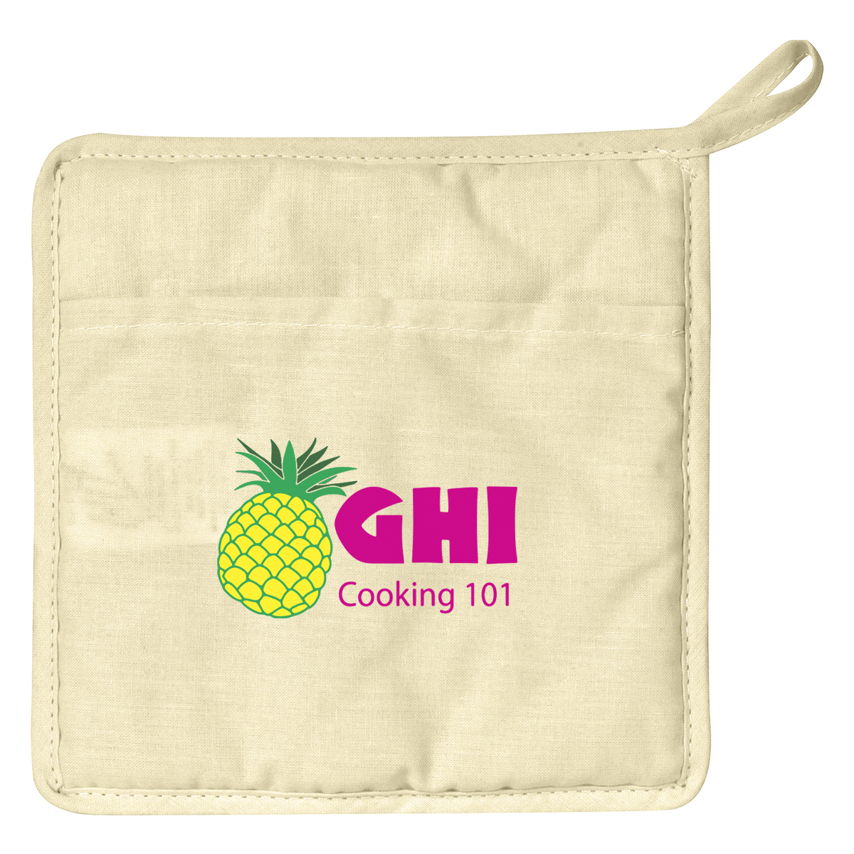 Quilted Cotton Canvas Pot Holder 1