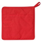 Quilted Cotton Canvas Pot Holder - 9001 RED Blank Quilted Cotton Canvas Pot Holder - 9001 RED Blank