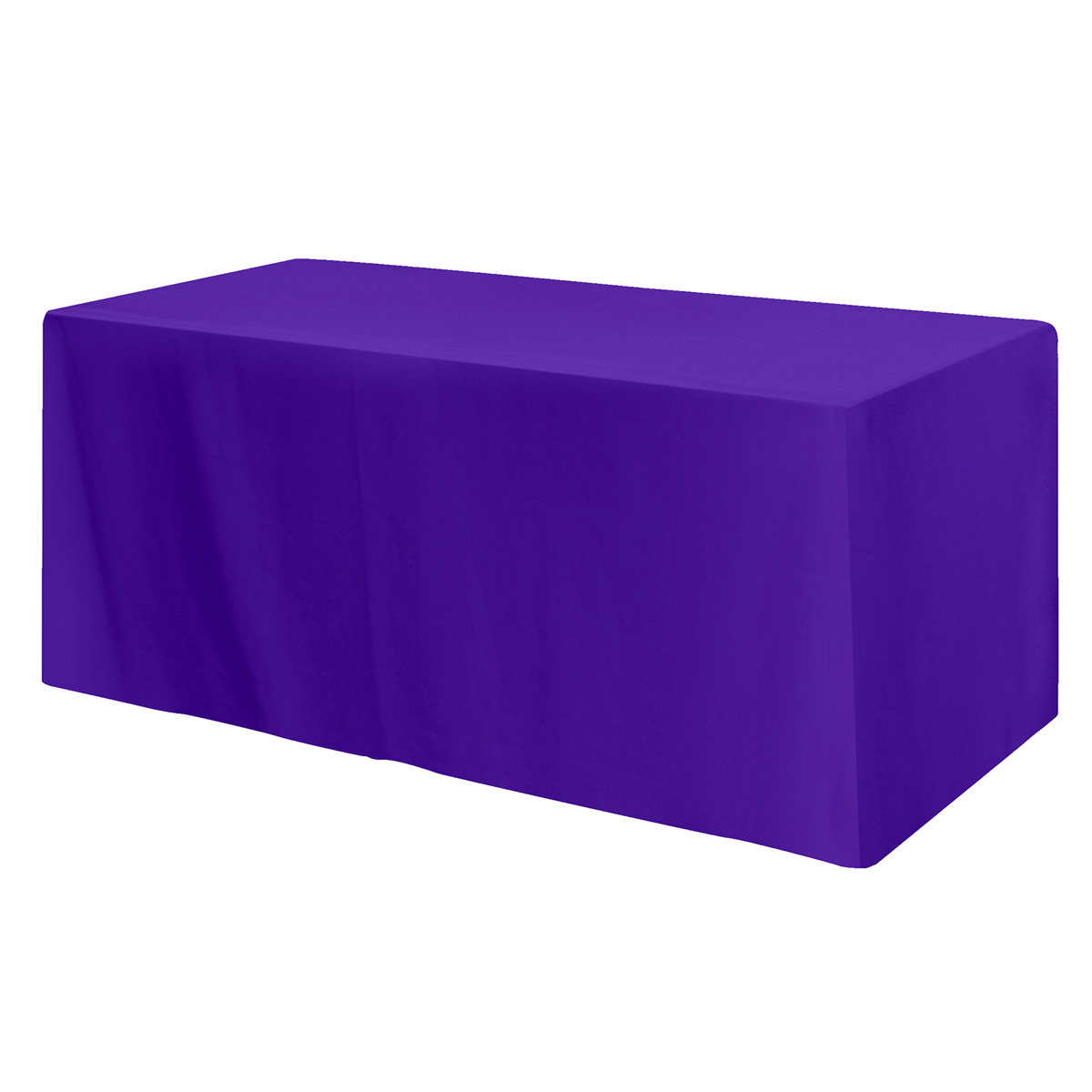 Fitted Poly/cotton 4-sided Table Cover - Fits 6' Standard Table 1