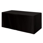 Fitted Poly/cotton 4-sided Table Cover - Fits 6' Standard Table 2 Fitted Poly/cotton 4-sided Table Cover - Fits 6' Standard Table 2