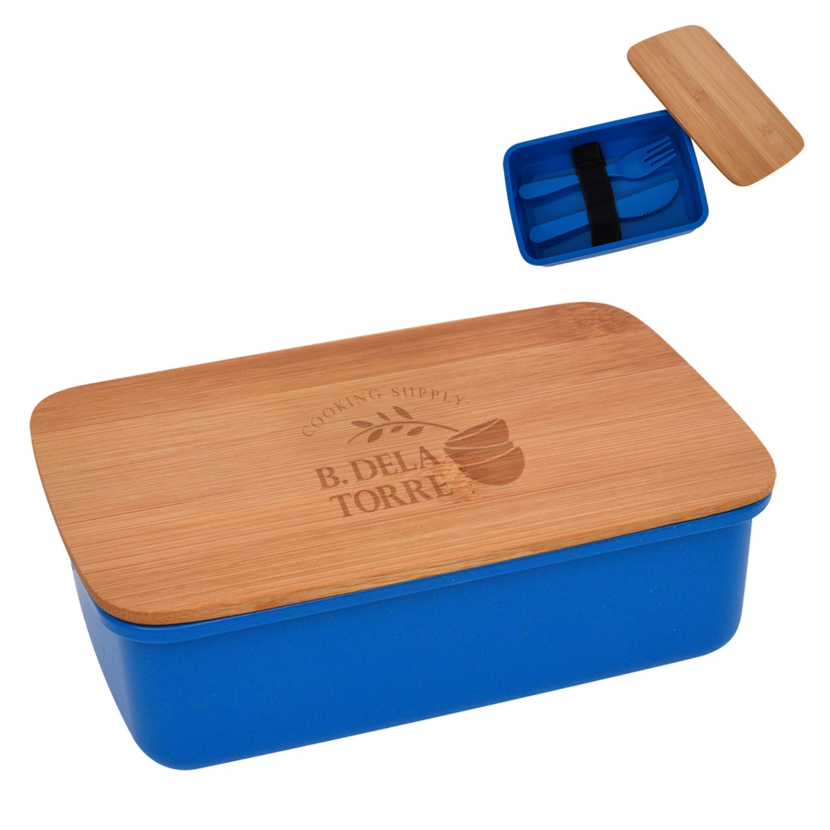 Wheat Lunch Set With Bamboo Lid 1