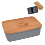 Wheat Lunch Set With Bamboo Lid - 76251 NAT Laser Wheat Lunch Set With Bamboo Lid - 76251 NAT Laser