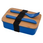 Wheat Lunch Set With Bamboo Lid - 76251 BLU Laser Wheat Lunch Set With Bamboo Lid - 76251 BLU Laser