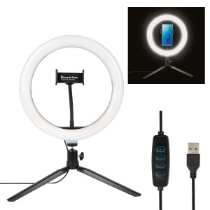 10" Led Ring Light With Phone Holder 1 10" Led Ring Light With Phone Holder 1