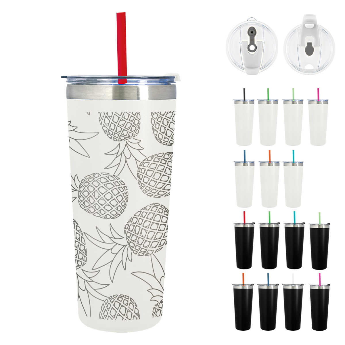 24 Oz. Full Laser Colma Basics Tumbler 1