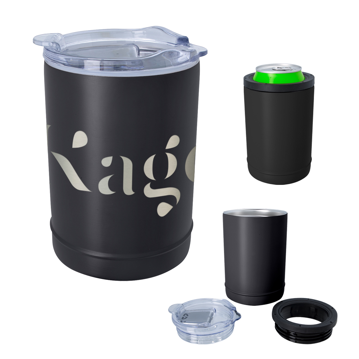 2-in-1 Full Laser Copper Insulated Beverage Holder And Tumbler 1