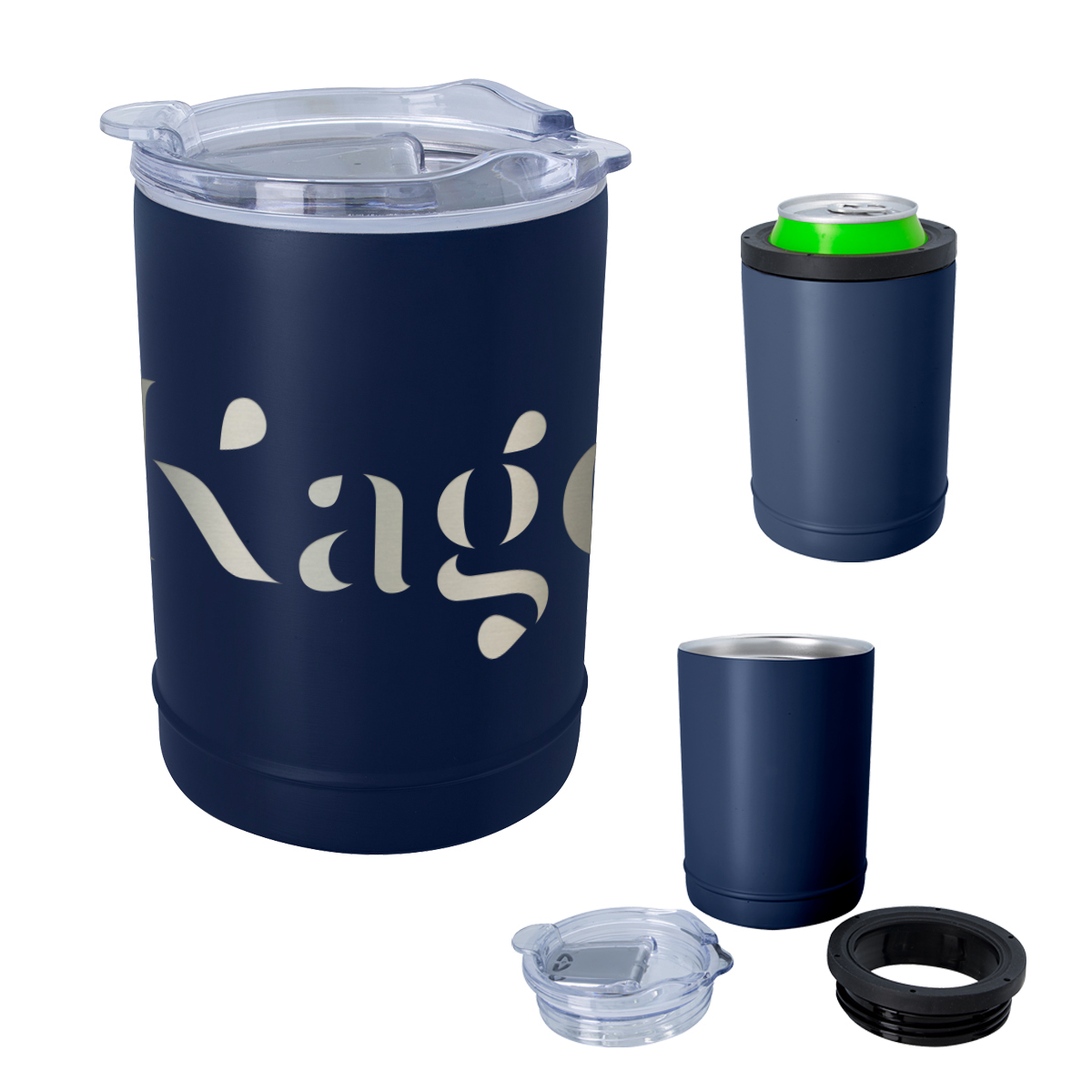 2-in-1 Full Laser Copper Insulated Beverage Holder And Tumbler 1