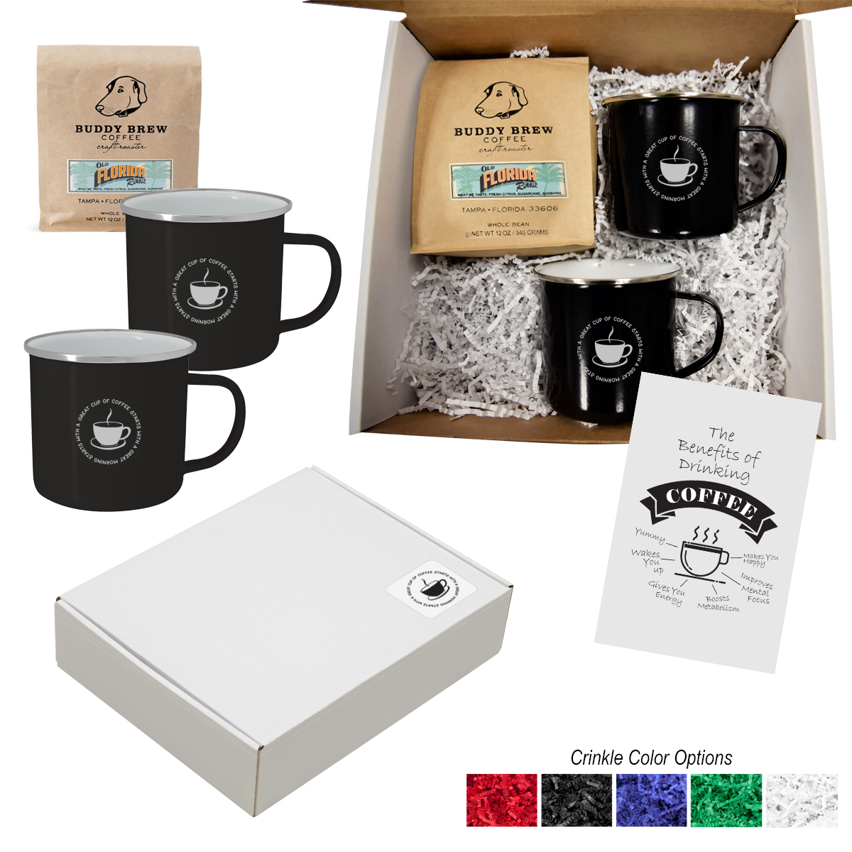 Buddy Brew Coffee Gift Set For Two 1