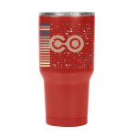 30 Oz. Full Color Jackson Stainless Steel Tumbler - 550046 RED Megabrite 30 Oz. Full Color Jackson Stainless Steel Tumbler - 550046 RED Megabrite