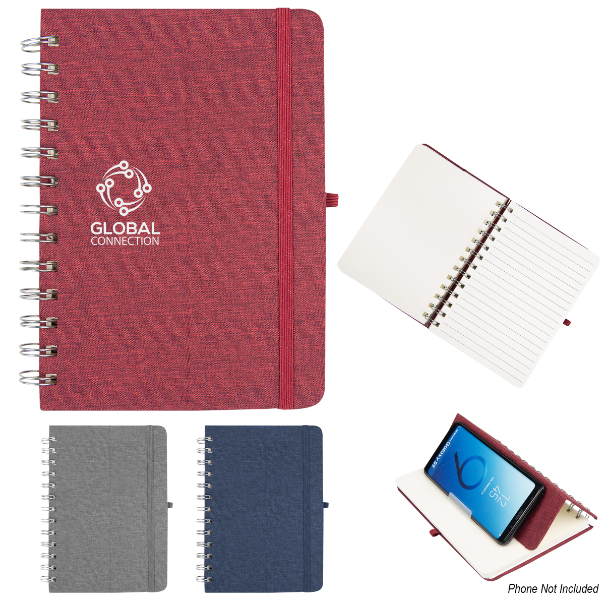 Rpet Notebook With Phone Holder 1 Rpet Notebook With Phone Holder 1