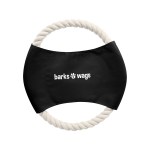 Pet Rope Disc Toy - 80025 BLK Silkscreen Pet Rope Disc Toy - 80025 BLK Silkscreen