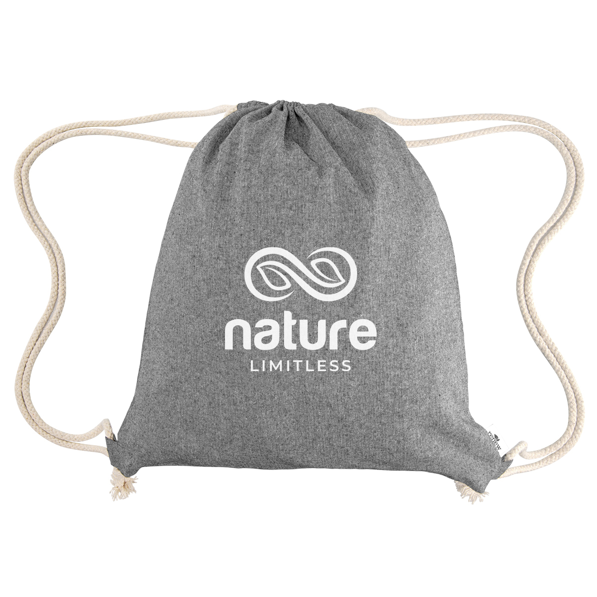 Nicole Recycled Cotton Drawstring Bag 1