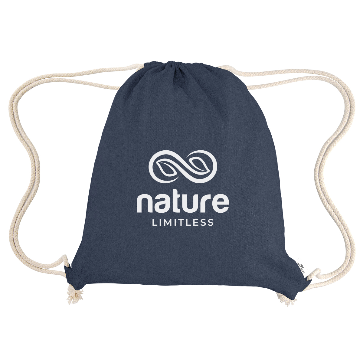 Nicole Recycled Cotton Drawstring Bag 1