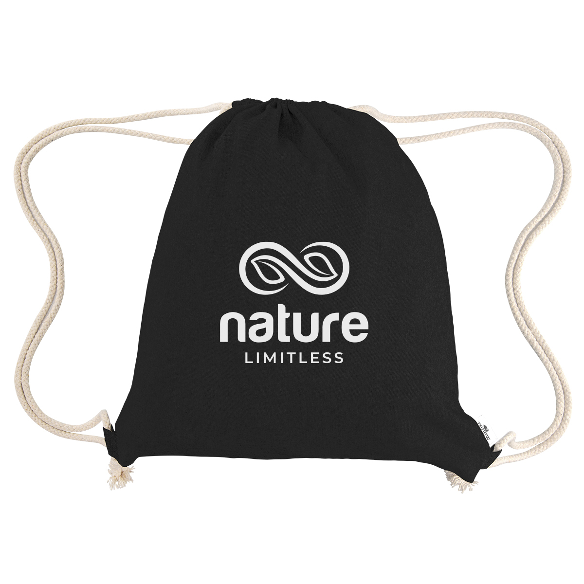 Nicole Recycled Cotton Drawstring Bag 1