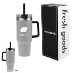 Fresh Goods 40 Oz. Intrepid Stainless Steel Tumbler - 59928 GRA Silkscreen Fresh Goods 40 Oz. Intrepid Stainless Steel Tumbler - 59928 GRA Silkscreen