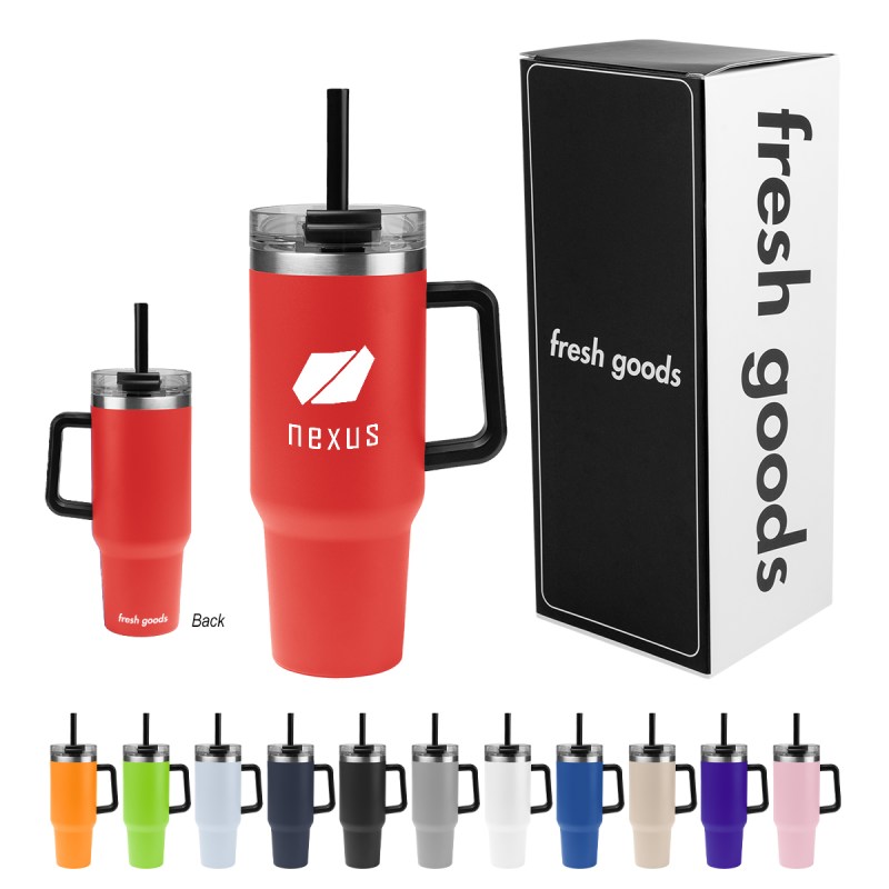 Fresh Goods 40 Oz. Intrepid Stainless Steel Tumbler 1 Fresh Goods 40 Oz. Intrepid Stainless Steel Tumbler 1