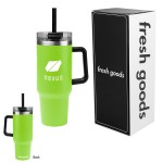 Fresh Goods 40 Oz. Intrepid Stainless Steel Tumbler - 59928 LIM Silkscreen Fresh Goods 40 Oz. Intrepid Stainless Steel Tumbler - 59928 LIM Silkscreen
