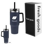 Fresh Goods 40 Oz. Intrepid Stainless Steel Tumbler - 59928 NAV Silkscreen Fresh Goods 40 Oz. Intrepid Stainless Steel Tumbler - 59928 NAV Silkscreen
