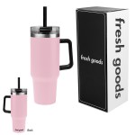 Fresh Goods 40 Oz. Intrepid Stainless Steel Tumbler - 59928 PNK Blank Fresh Goods 40 Oz. Intrepid Stainless Steel Tumbler - 59928 PNK Blank