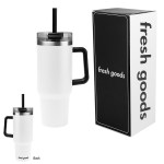 Fresh Goods 40 Oz. Intrepid Stainless Steel Tumbler - 59928 WHT Blank Fresh Goods 40 Oz. Intrepid Stainless Steel Tumbler - 59928 WHT Blank