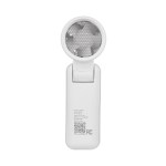 Rabs Folding Fan With Digital Display - 80289 WHT Back Rabs Folding Fan With Digital Display - 80289 WHT Back