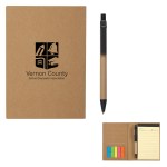 Meeting Mate Notebook With Pen And Sticky Flags - 6121 NAT Padprint Meeting Mate Notebook With Pen And Sticky Flags - 6121 NAT Padprint