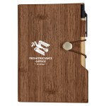 Woodgrain Look Notebook With Sticky Notes And Flags - 6113 BRN Silkscreen Woodgrain Look Notebook With Sticky Notes And Flags - 6113 BRN Silkscreen